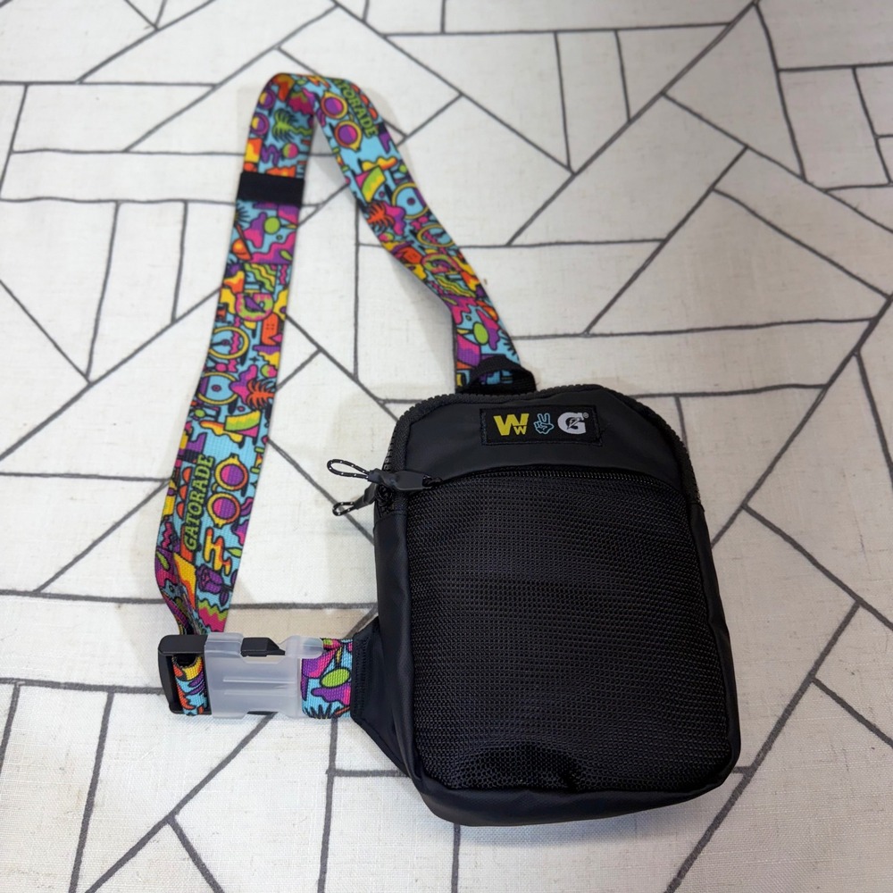 Gatorade Sling Bag OS Black Woodward GoPro Mountain Games Crossbody Shoulder Bag